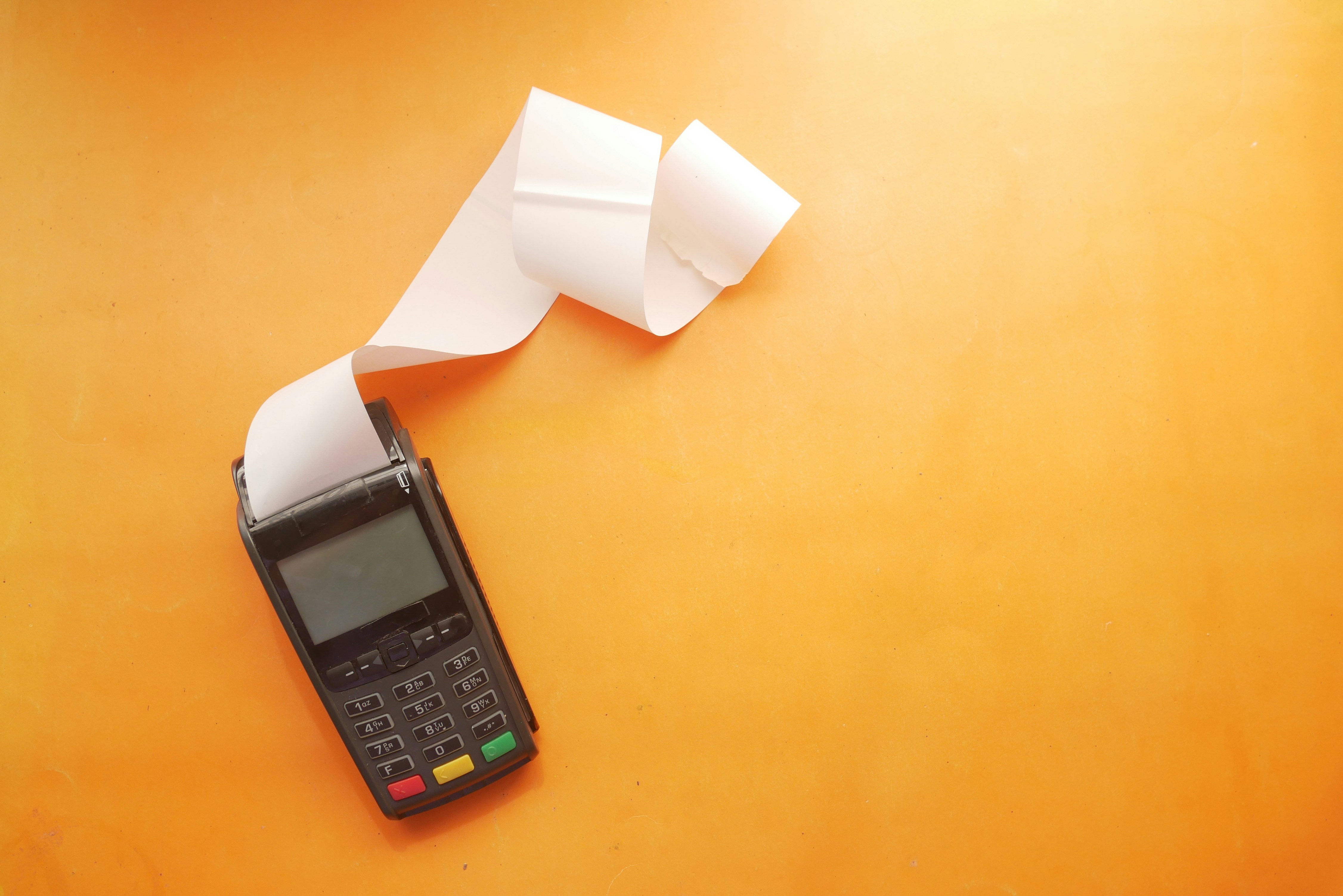 Payment/ bills receipt being reviewed